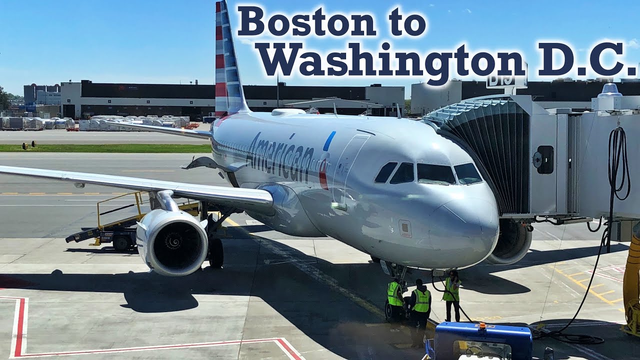 Full Flight: American Airlines A319 Boston to Washington D.C. (BOS-DCA)