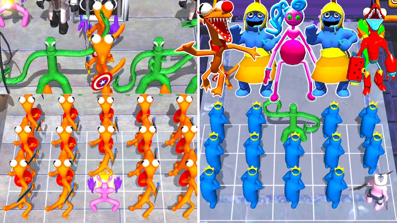 Merge Master Blue Monster vs Merge Monster Rainbow Friends Android Gameplay