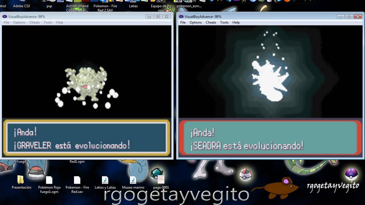 Intercambio pokemon de rojo fuego a esmeralda