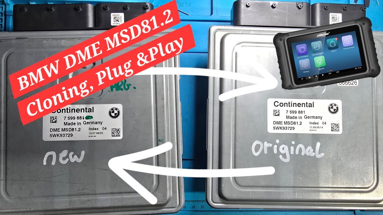 BMW MSD81.2 ECU Cloning,Data Transfer & ISN Read | Bench Mode | DME 7640015 5WK94905 | OBDSTAR DC706