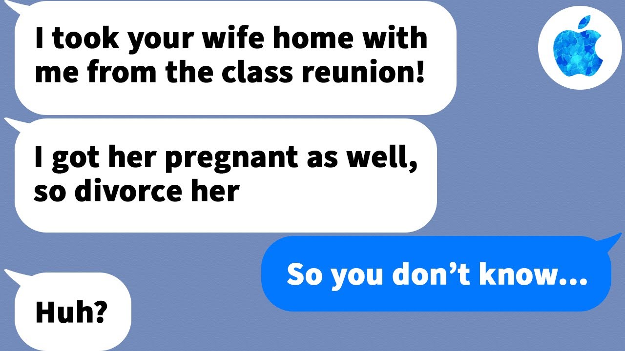 【Apple】While my wife is pregnant back at home, someone starts texting me saying he's stolen my wife