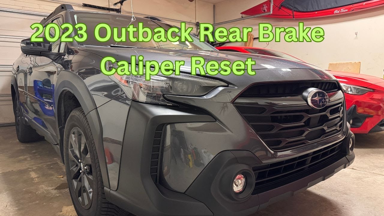 Сброс настроек заднего тормозного суппорта Subaru Outback 2023 года