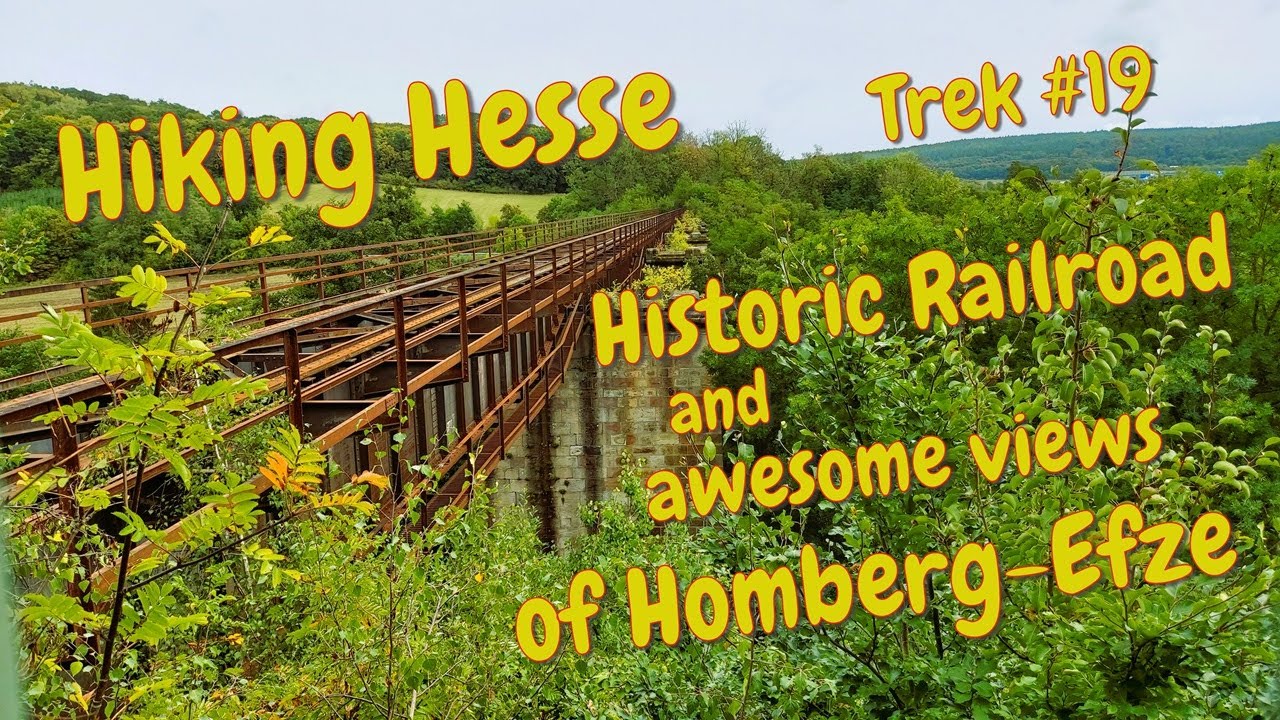 Wandern in Hessen. Kanonenbahnbrücken bei Homberg/Efze
