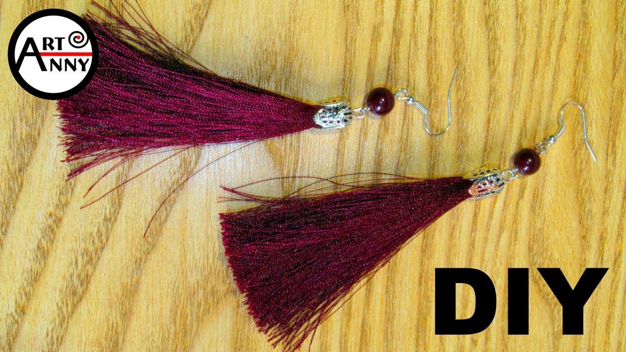 DIY Tassel earrings | DIY Сережки китиці