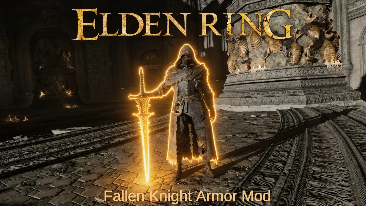 ELDEN RING | Fallen Knight Armor Set With OG Physics-2K Textures | Mod Showcase
