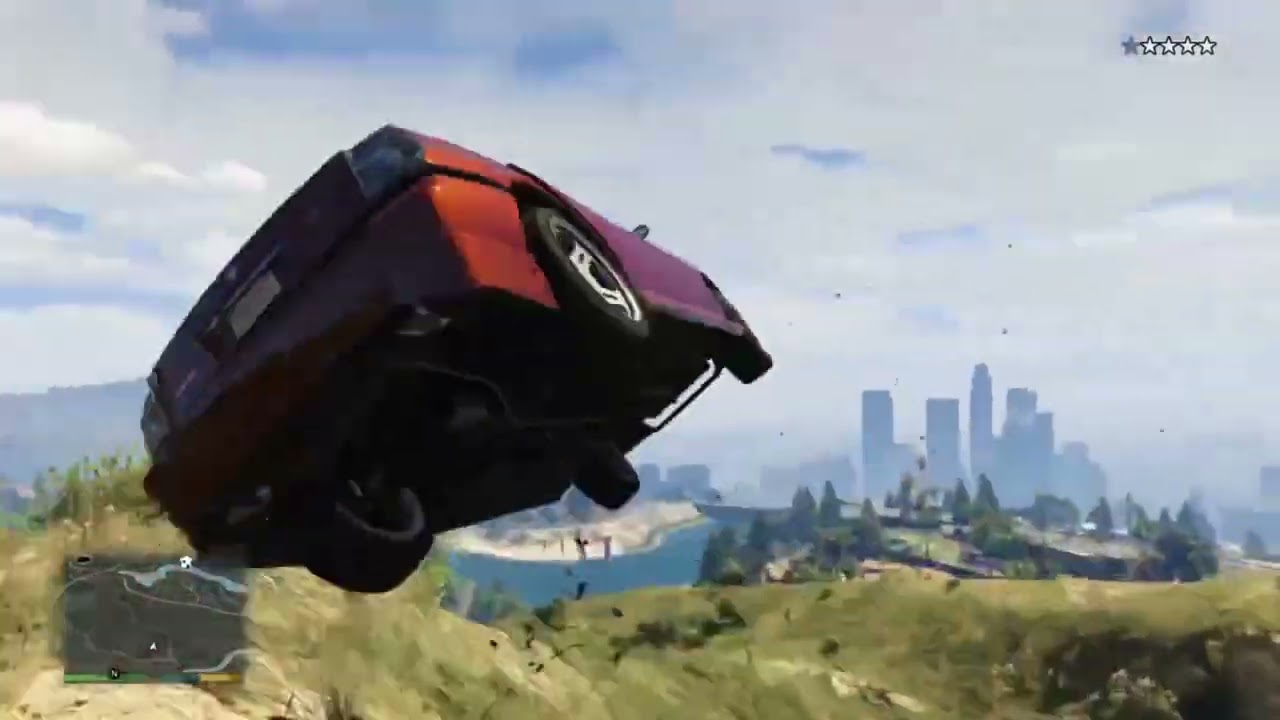 GTA 5: Epic Police chase : 5 star wanted level #gta
