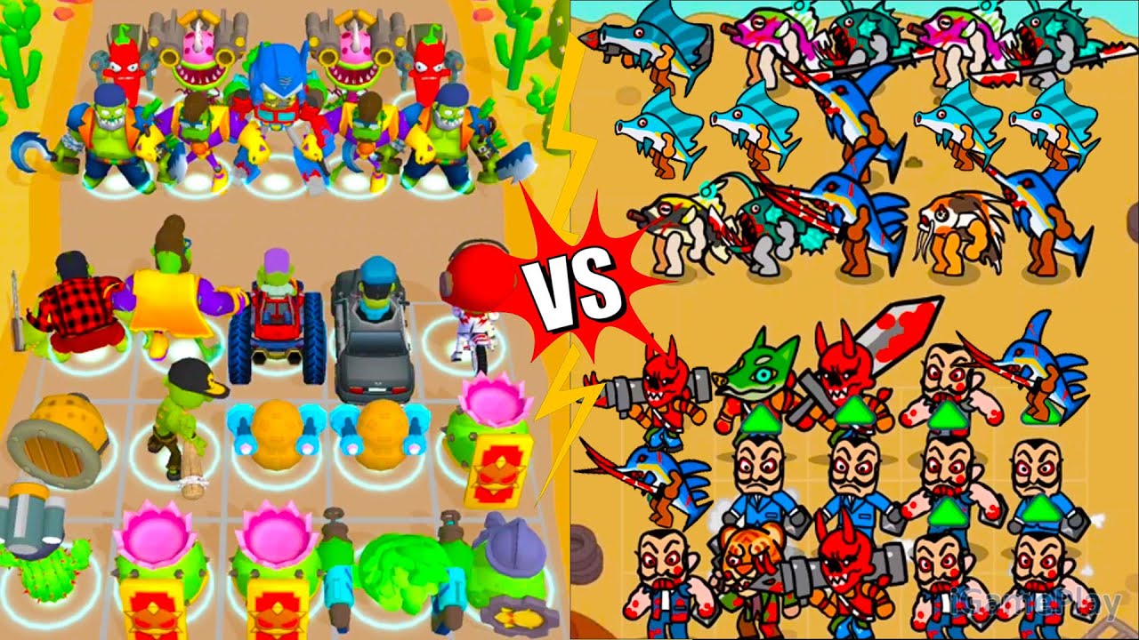 Merge Zombies Vs Merge Master Street Battle ⭐ Merge Simulator Battles