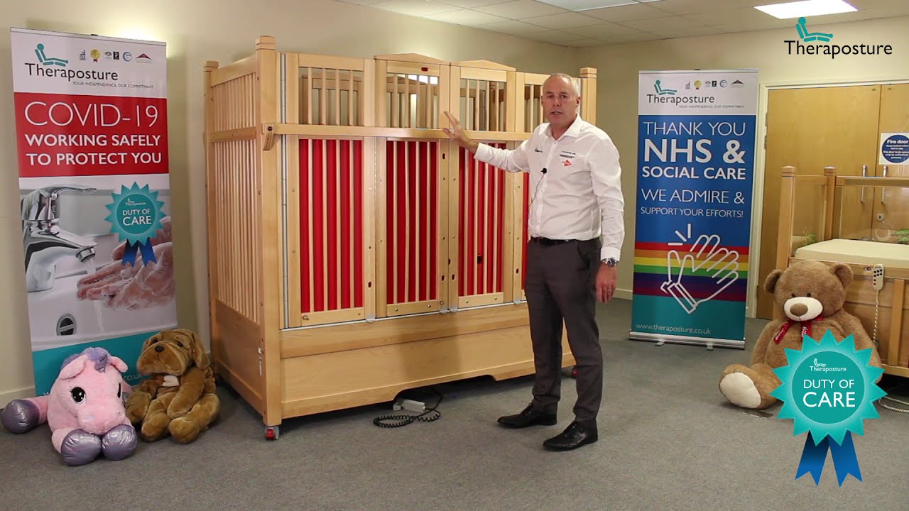 Hannah adjustable cot for larger/more active disabled children & adults - a detailed presentation