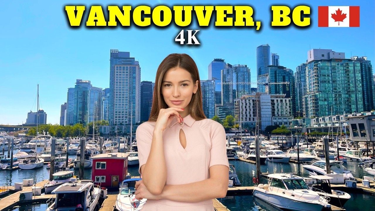Vancouver’s Best Waterfront Views | Canada Place to Coal Harbour 4K Walking Tour 🇨🇦🌊