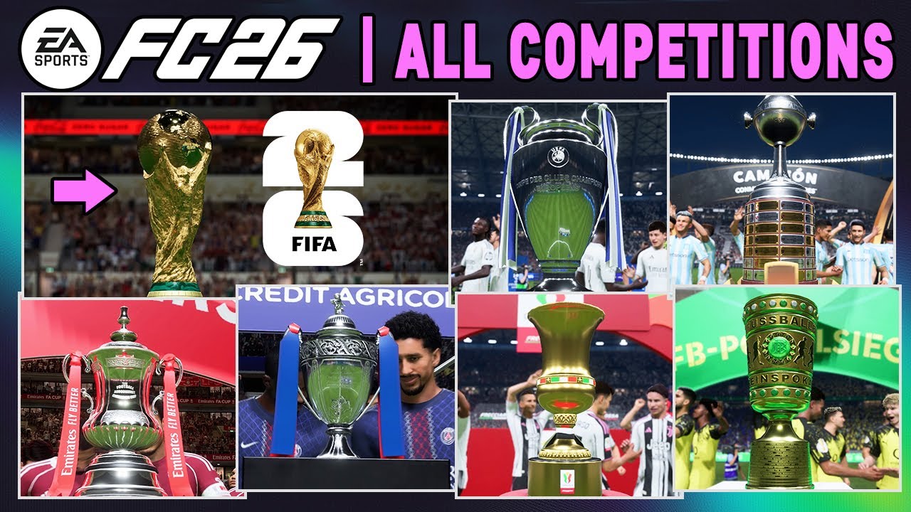 EA SPORTS FC 26 | ALL 27 LICENSED COMPETITIONS - MANY NEW ✅