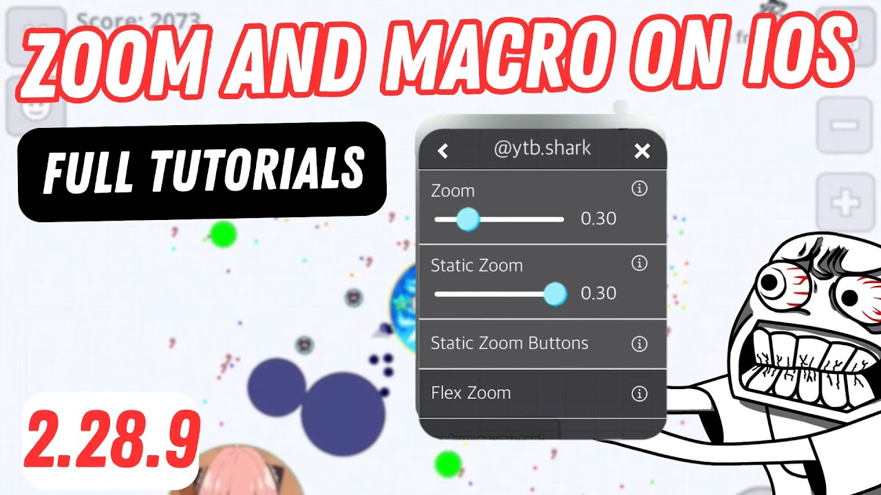 МАСШТАБИРОВАНИЕ И МАКРОСЪЕМКА НА IOS | SHARK MOD | AGARIO MOBILE