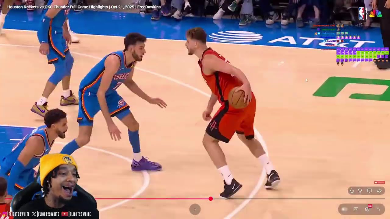 FlightReacts To ROCKETS at THUNDER | FULL GAME HIGHLIGHTS | October 21, 2025!