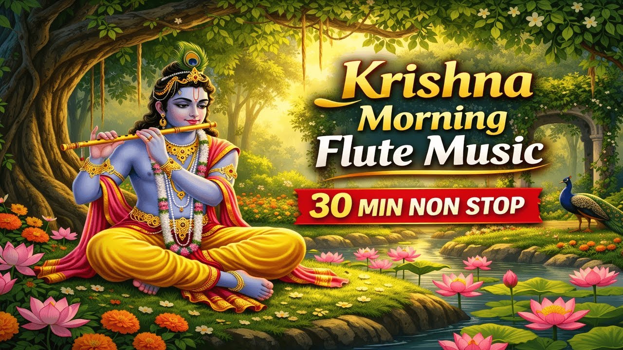 🌸 Krishna Morning Flute Music | सुकून देने वाली बांसुरी | ध्यान व भक्ति के लिए 🌸