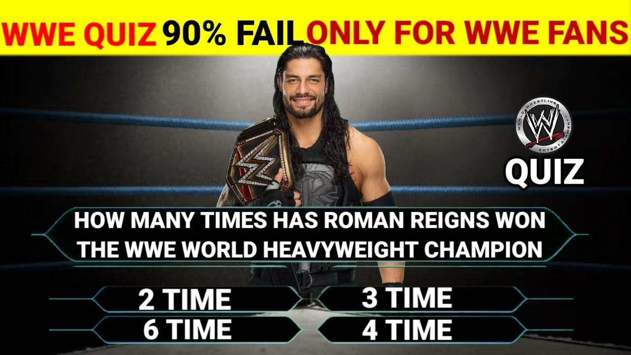 WWE Quiz Only Legends Can Give Answer | [ How Many Times WWE Champion They Become ?
