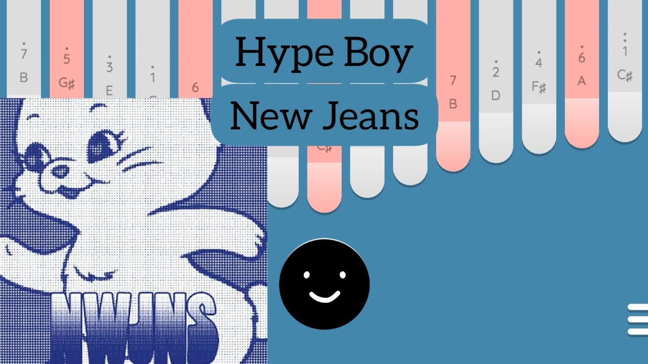 New Jeans Hype Boy Kalimba Cover with Tabs On-Screen || Simple and Easy Kalimba Tutorial