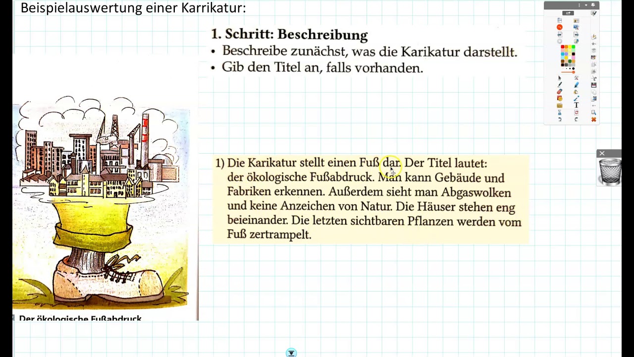 Geographie Klasse 8 - Weltbevölkerung Teil 3 - Auswerten einer Karikatur