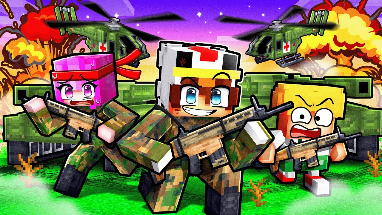 Devenir MILITAIRE avec Mes AMIS sur Minecraft !