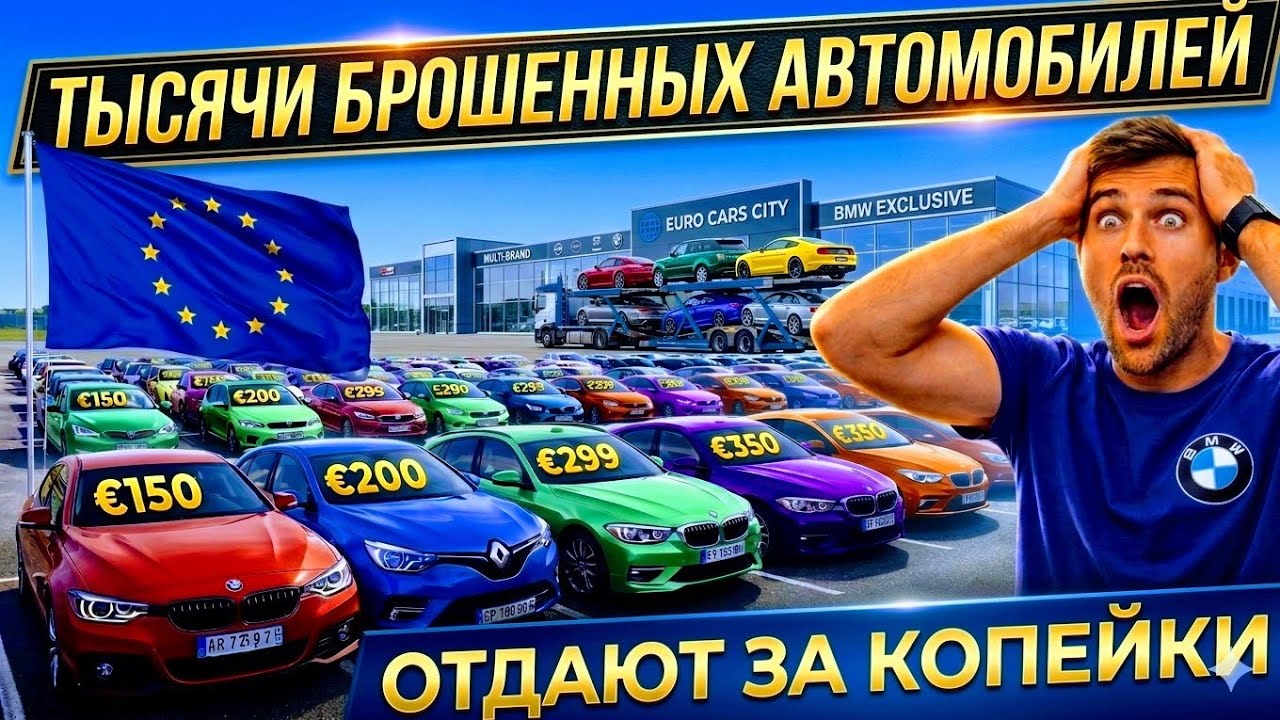 Тысячи Брошенных Автомобилей в Европе Отдают за КОПЕЙКИ !!! 💥