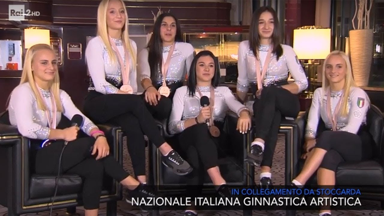 La Nazionale di ginnastica artistica femminile Italiana - Che tempo che fa 13/10/2019
