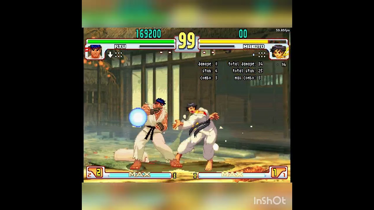 Street Fighter III: 3rd Strike Ryu Combos on Makoto