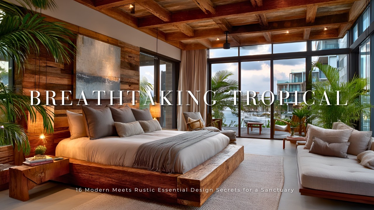 Modern Meets Rustic: 16 Essential Design Secrets for a Breathtaking Tropical Sanctuary