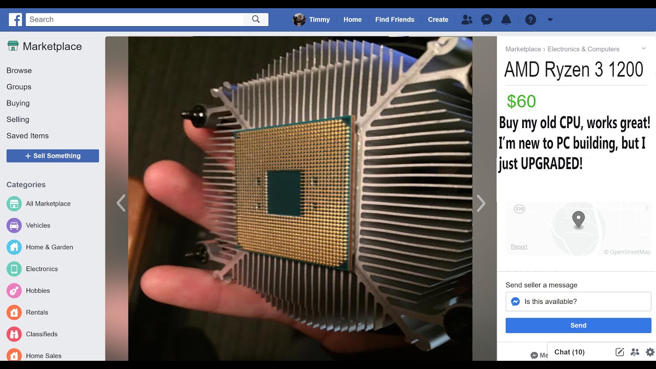 That's one way to sell your used CPU...