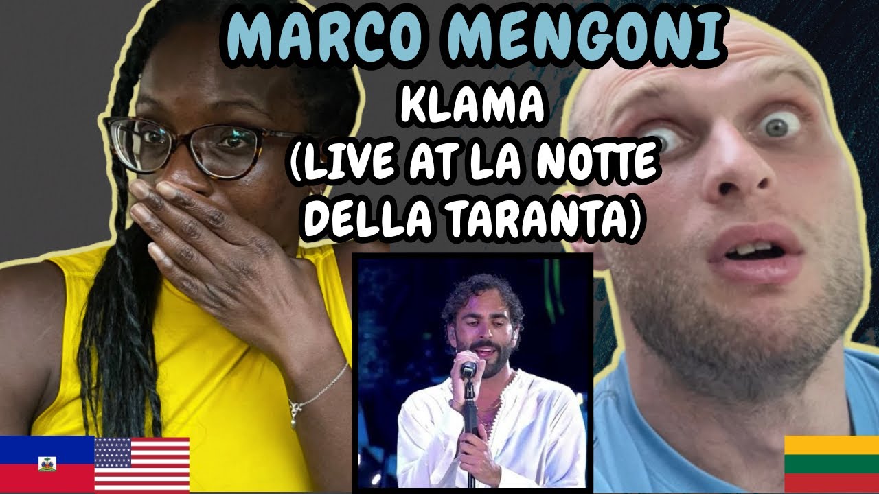 REACTION TO Marco Mengoni - Klama (Live at La Notte della Taranta) | FIRST TIME HEARING KLAMA