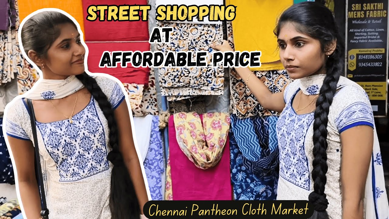 📍Pantheon Market Chennai Street Shopping Vlog | Affordable Clothes | Budget friendly #tamil 