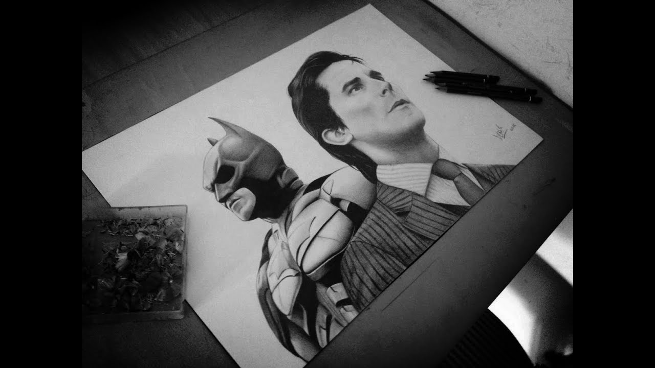 Drawing Batman (Christian Bale)