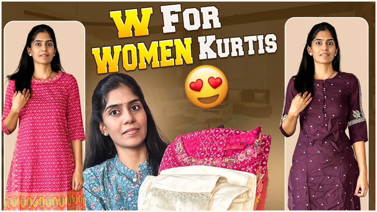 W for women kurtis for women|kurtis and bottom|Amazon haul|Ramya