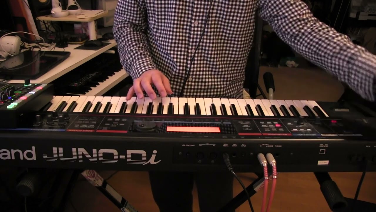 キーボード 鍵盤 ピアノ Dビームで遊んでみた JUNO-Di piano roland