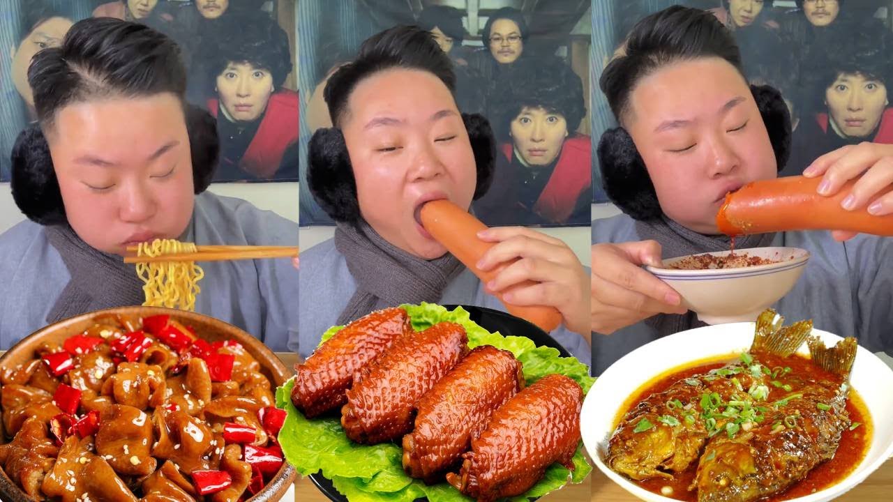 沉浸式吃馍夹肉，牛肉➕鱿鱼🦑➕炸茄盒➕小甜肠➕芝士🧀#太好吃了 #强烈推荐 #真的巨好吃