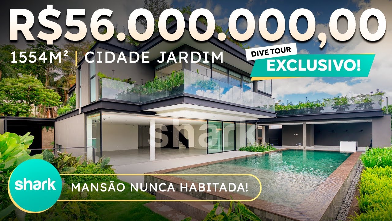 MANSÃO IMPRESSIONANTE DE R$56 MILHÕES | CIDADE JARDIM | 1554m² [official video]