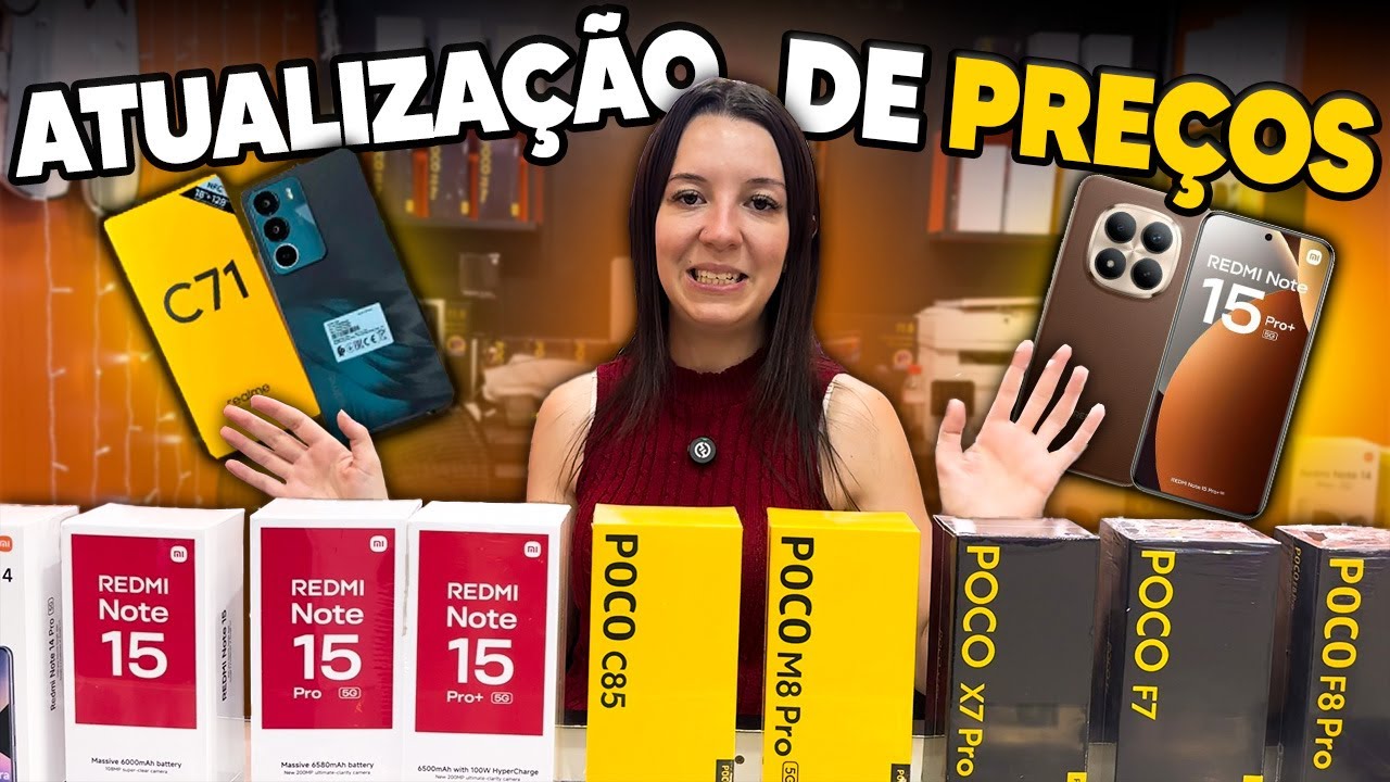 Linha Redmi Note 15 com brindes na EX Eletrônicos 📱🎁