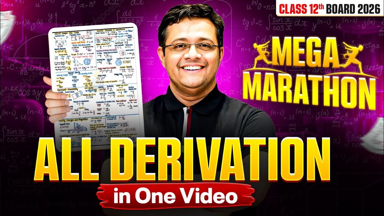 Complete Physics Derivations | One Lecture Mega Revision (Boards 2026) | Puneet Physics