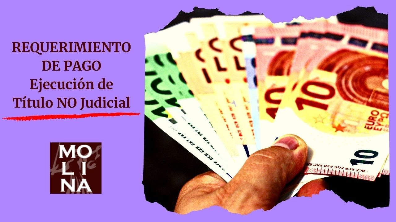 🎓 REQUERIMIENTO PAGO EJECUCIÓN DE TÍTULO NO JUDICIAL: requerimiento de pago extrajudicial + esquema
