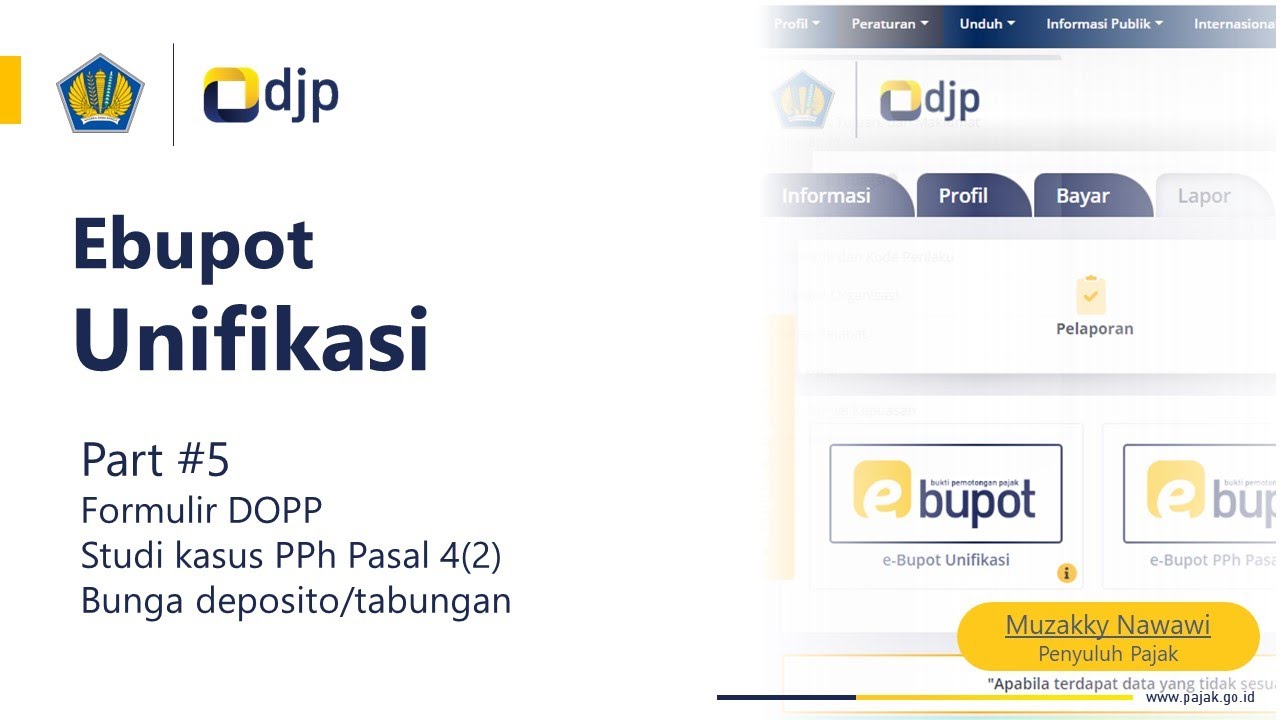 Ebupot Unifikasi (Part5 Pengisian Formulir DOPP)