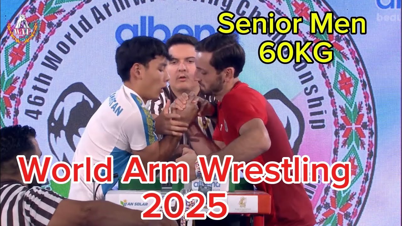Senior Men 60Kg Right Arm | Final | World Arm Wrestling Championship 2025 #armwrestling #aldan