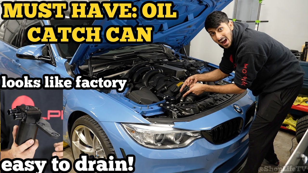 How To Install Oil Catch Can on BMW F80 F82 F83 M3 M4 (Turner Motorsport Direct Fit w/ Drain System)
