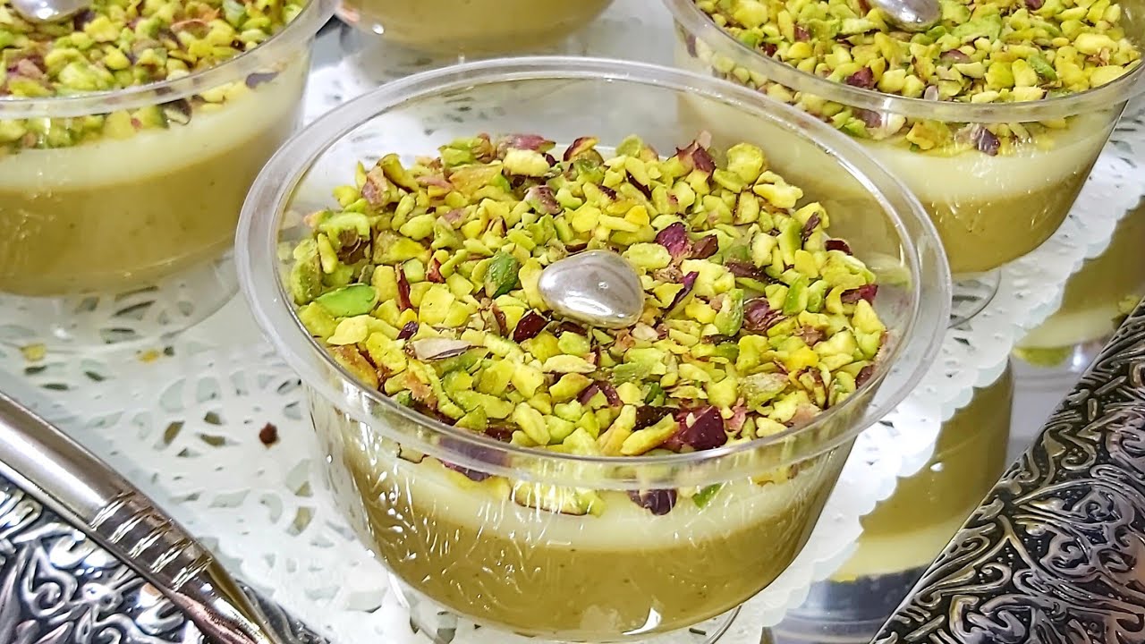عصيدة فستق 🤤التونسية 🇹🇳 بمكونات مضبوطة وطريقة مفصلة مع سر نجاحها من أول تجربة المولد النبوي الشريف