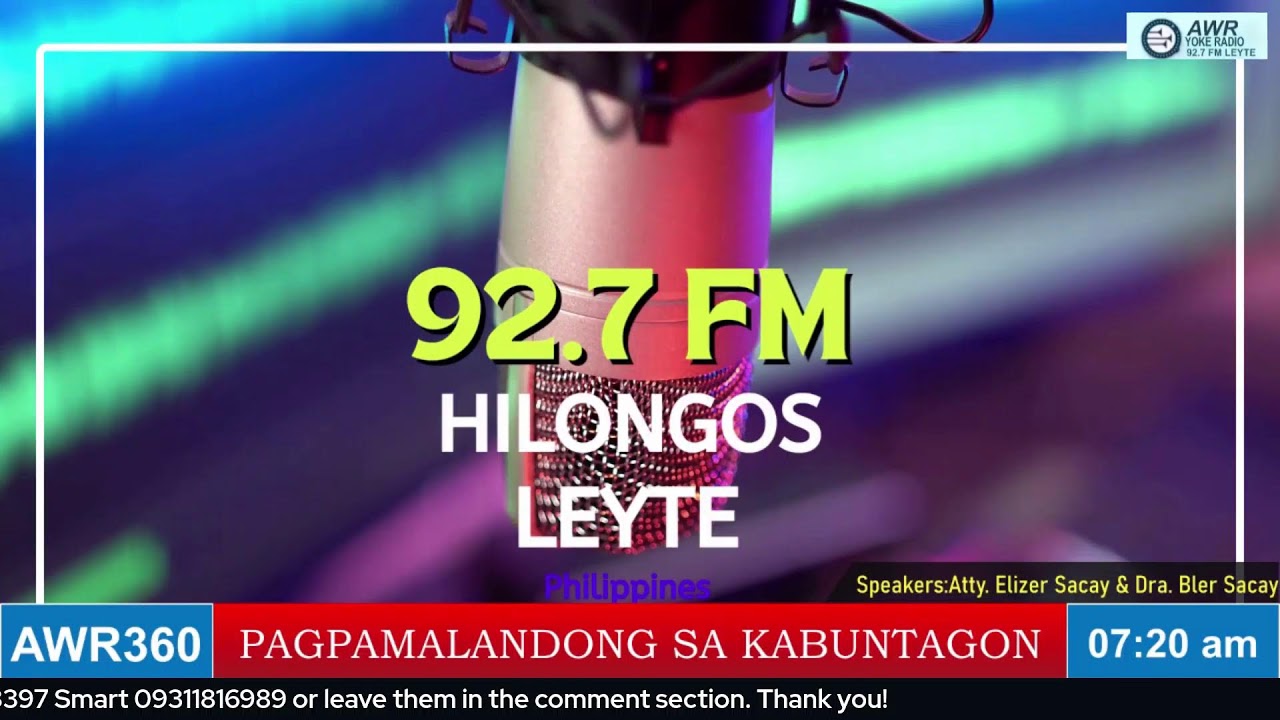 LIVE!ANG DIOS UG ANG ATONG KAUGMAON /SERIES with ATTY. ELIZER SACAY & DR, BLER SA