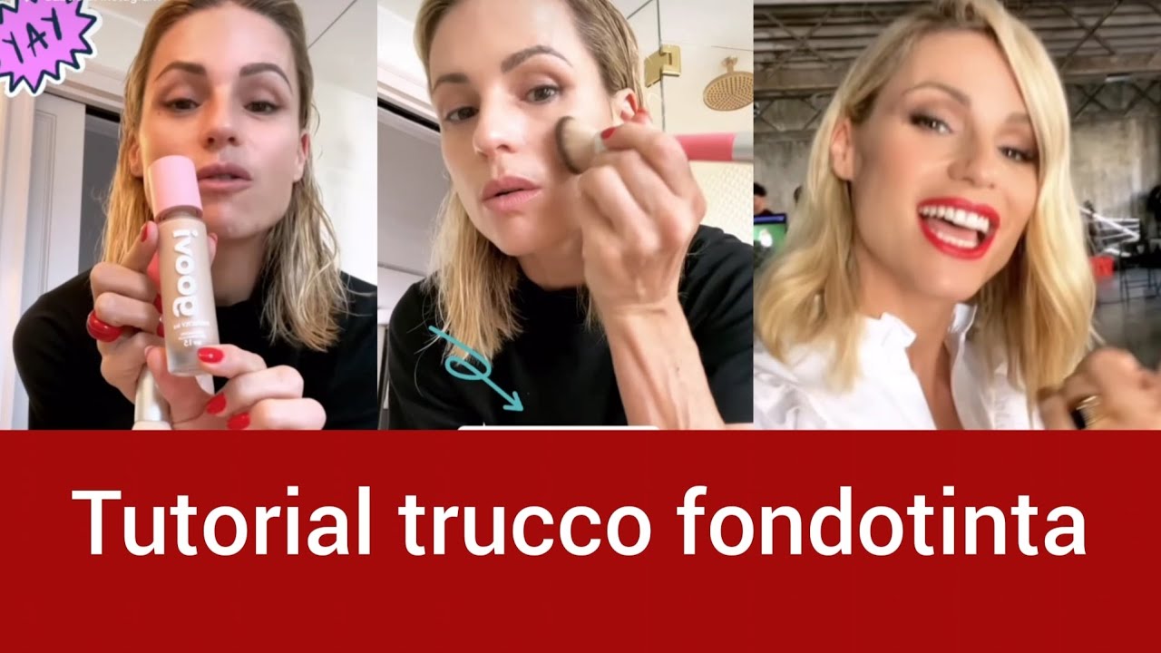 Tutorial trucco come mettere il fondotinta - Michelle Hunziker Novita #trucco #fondotinta