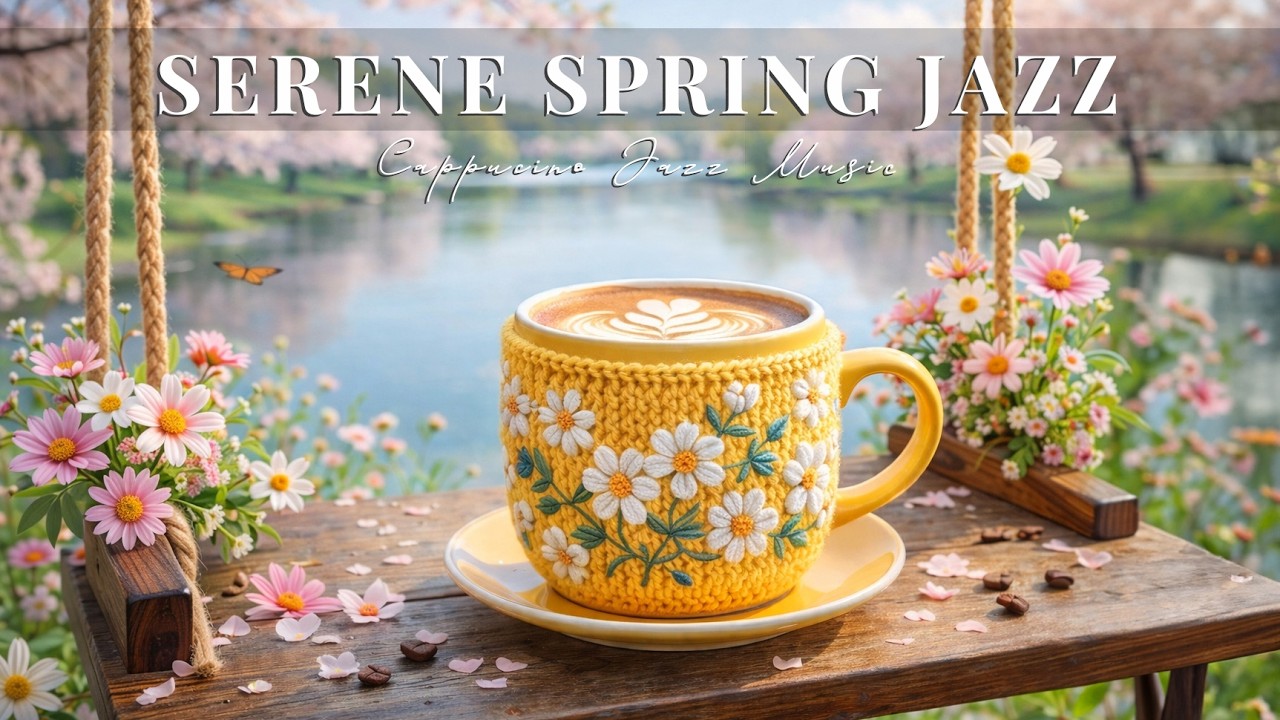 Serene Spring Morning Jazz 🎶 Smooth Cafe & Bossa Nova Instrumentals for Stress Relief & Calm Vibes