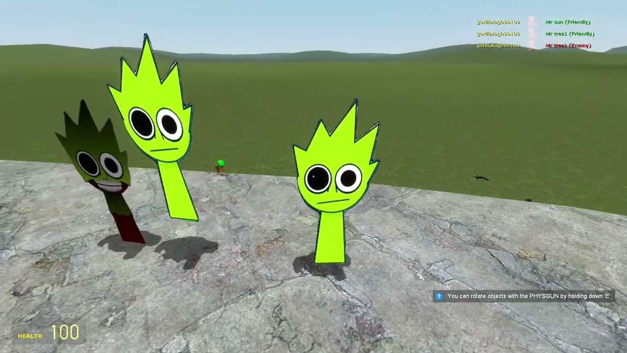 Sprunki vs Inkmans vs hamood habibi Garry 's mod Spartan kick