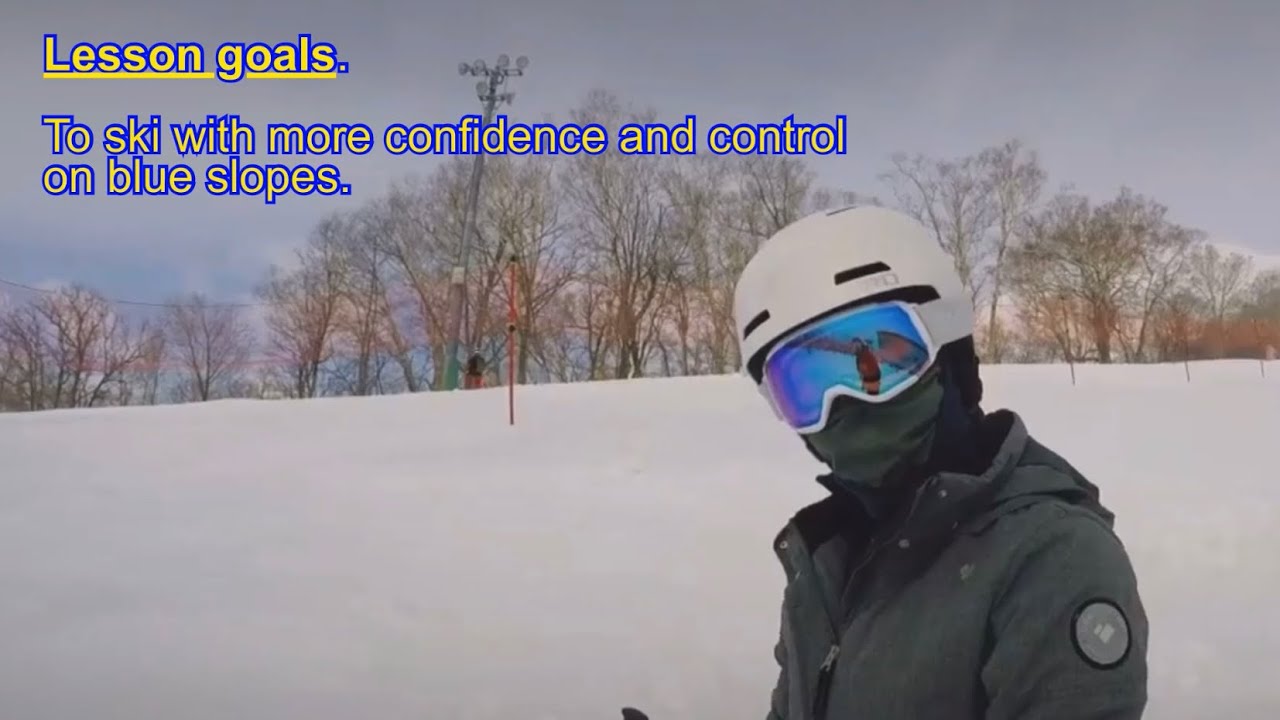 How to ski blue slopes