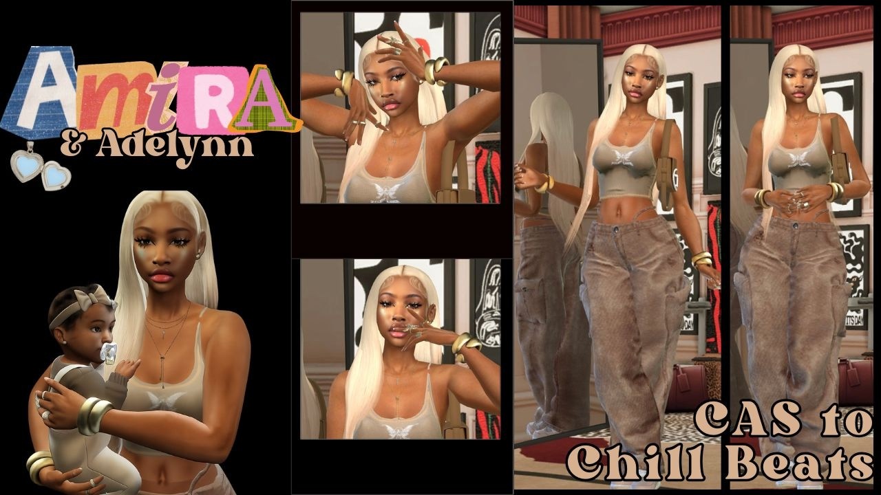 Amira & Adelynn || Sims CAS to Chill Beats