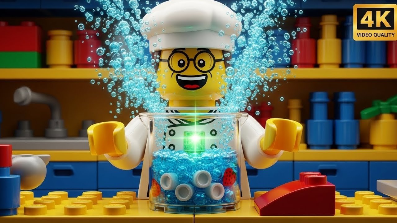 The Secret Recipe for LEGO Carbonated Soda - Satisfying ASMR 🥤🤫