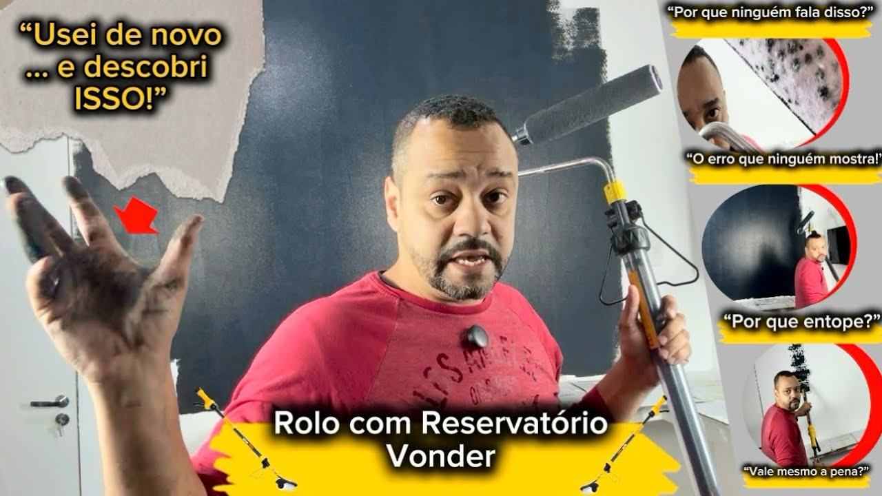 Rolo com Reservatório Vonder: Testei DE NOVO e Achei Isso!  rolo com reservatório, rolo vonder