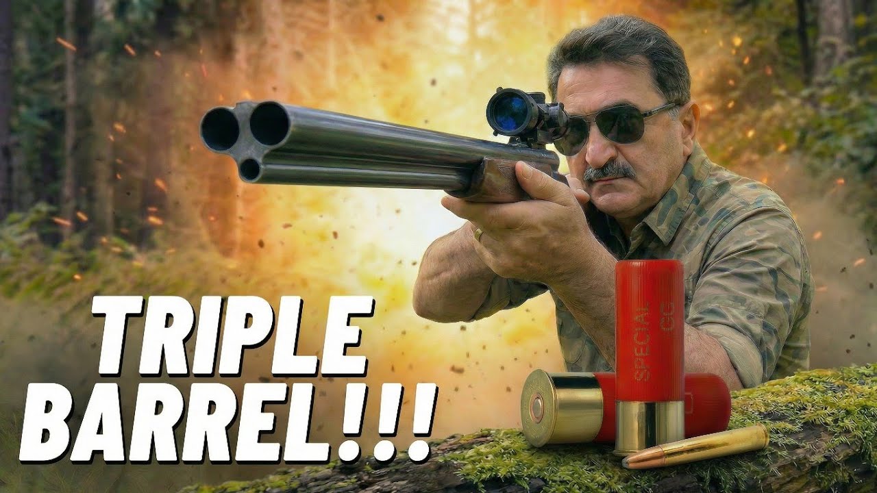 عجیب‌ترین تفنگ شکاری دنیا💥زاور سه‌لول