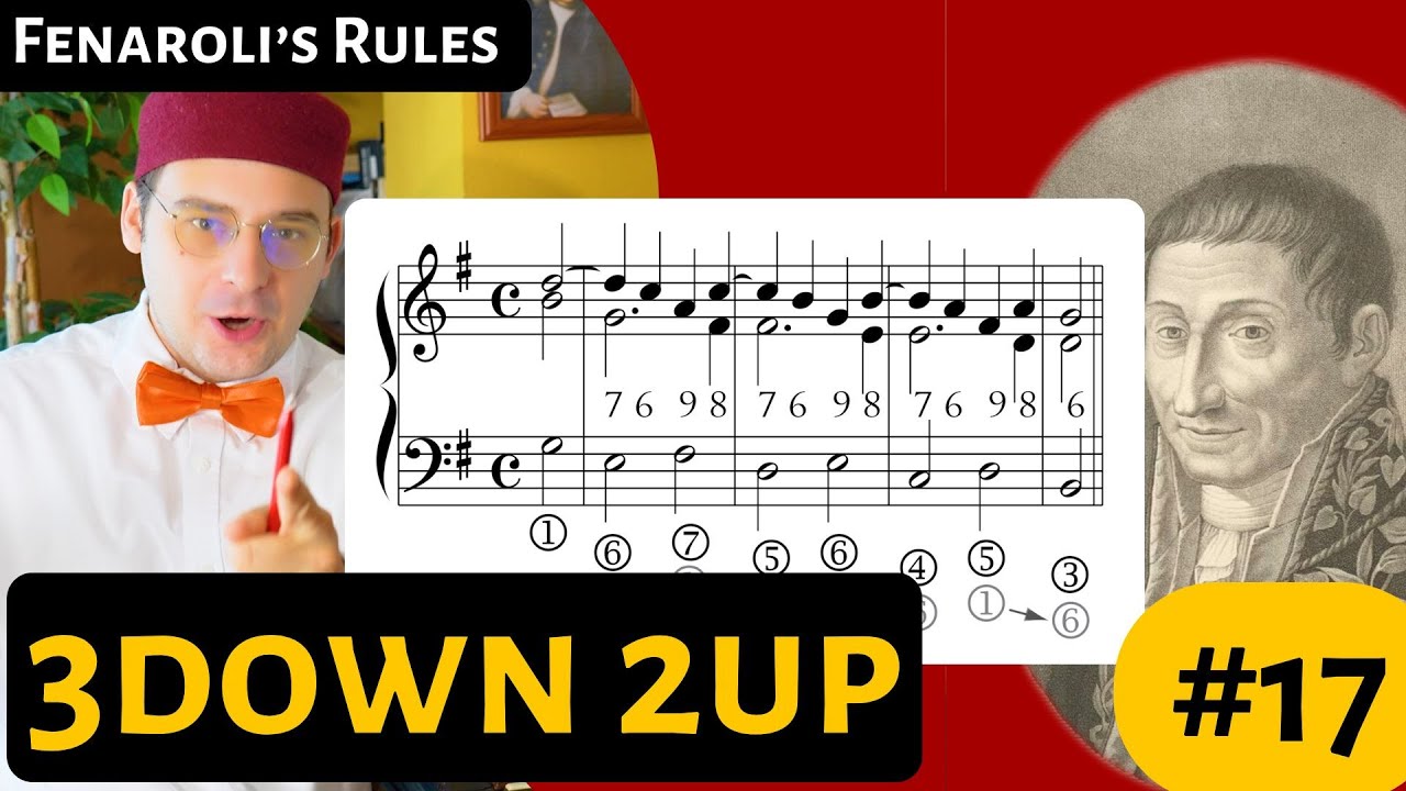 3 DOWN 2 UP Sequence - Fenaroli's Rules part 17 #Partimenti #composition